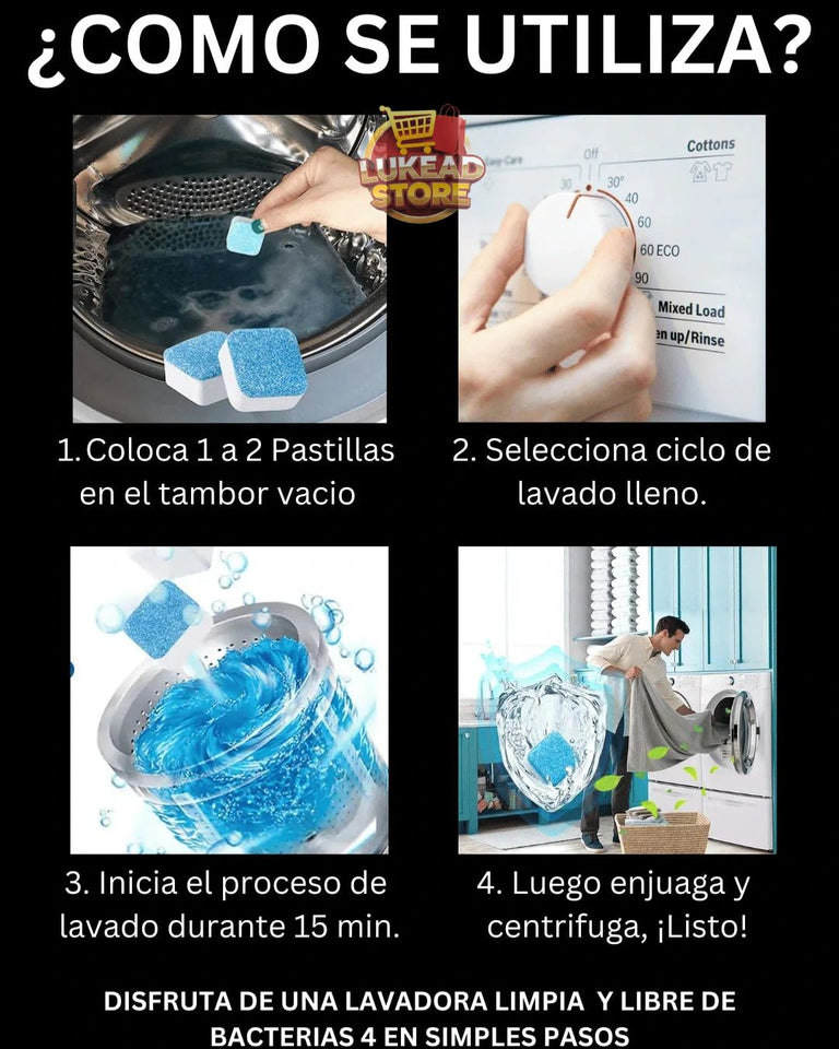 Pastillas de Limpieza para Lavadoras